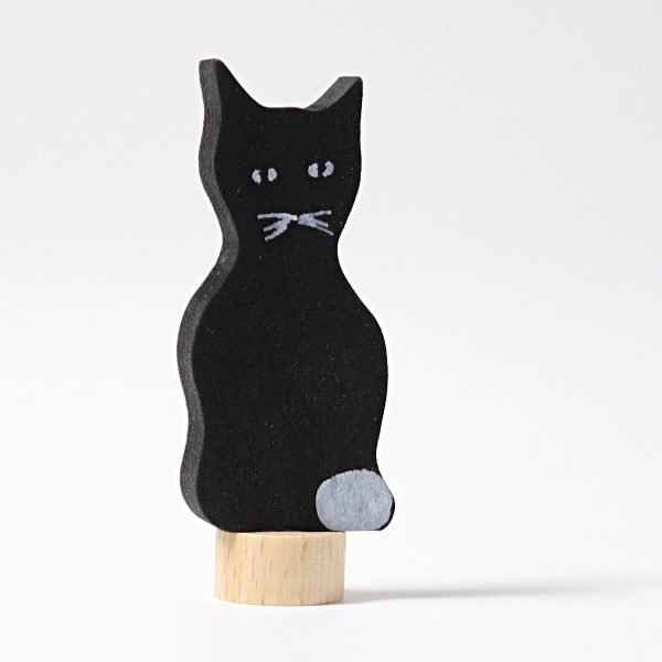 Figura decorativa legno gatto Grimm's