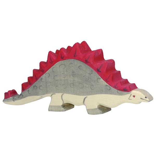 Figura legno Dinosauro Stegosauro - Holztiger