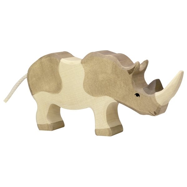 Figura legno Rinoceronte - Holztiger