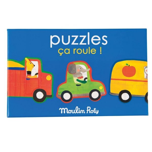 Set 4 puzzle In viaggio Popipop Moulin Roty
