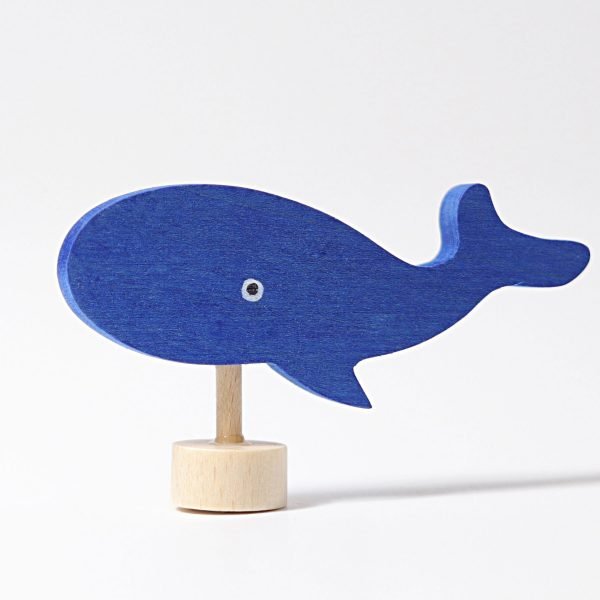 Figura decorativa legno balena Grimm's
