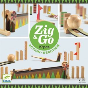 Pista azione reazione ZIG & GO Curve 27 pezzi Djeco