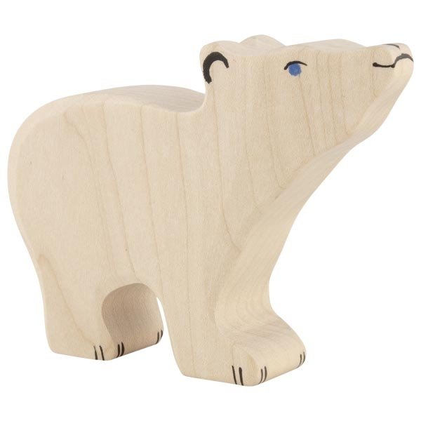 Figura legno Orso polare piccolo - Holztiger
