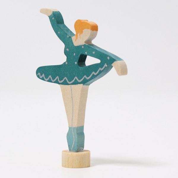 Figura decorativa legno ballerina azzurra Grimm's