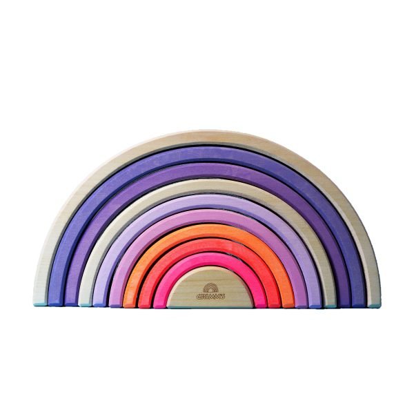 Arcobaleno steineriano Grimm's - 10 pezzi Neon Pink