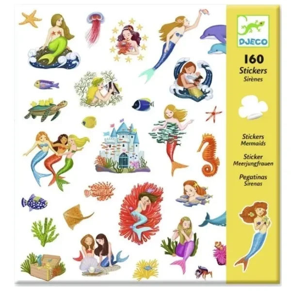 Cartella 160 stickers Sirena Djeco