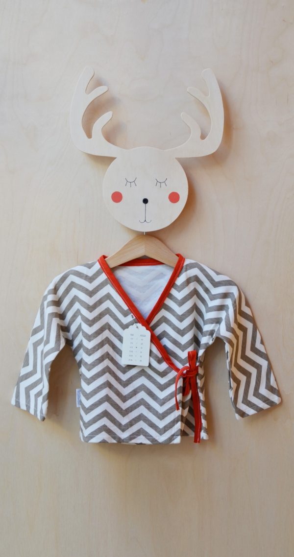 SKINNY CHEV SHROOM tessuto knit Birch fabric