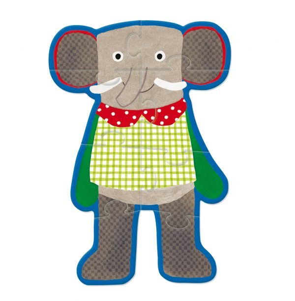 Puzzle personaggi Moulin Roty elefante
