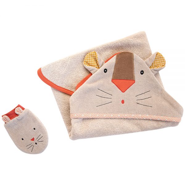 Accappatoio spugna Les Papoum Moulin Roty