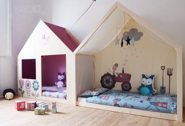 Lettino Montessori Tutti giù per terra battesimo Mia