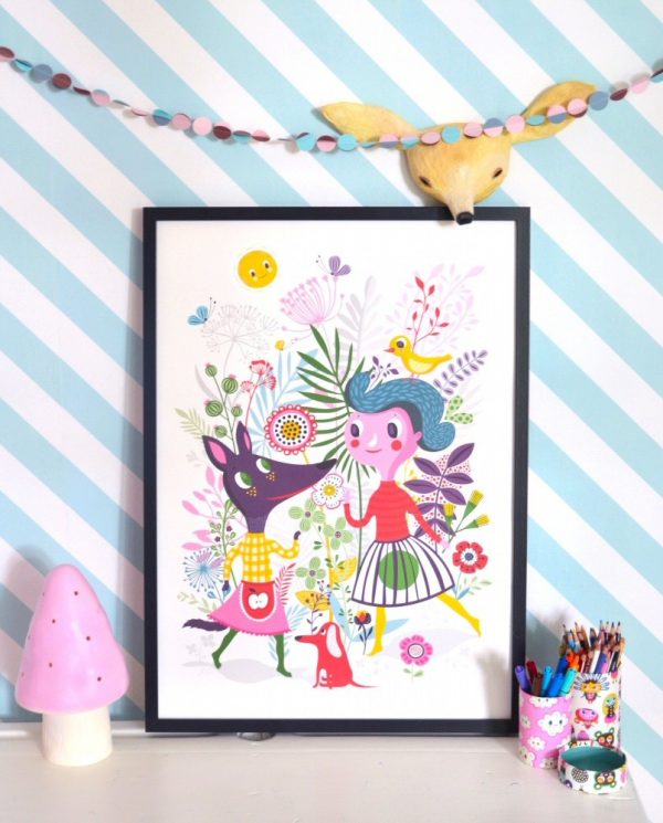 Poster Sweet fox di Helen Dardik
