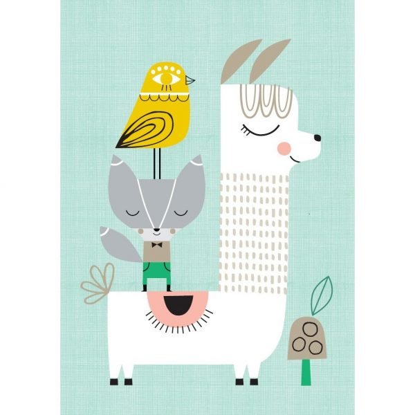 Poster Lama and Friends di Suzy Ultman