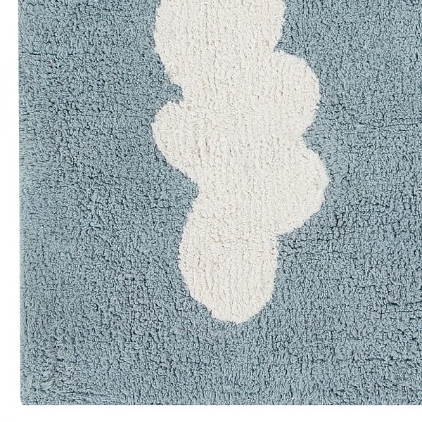 Tappeto lavabile nuvole azzurro vintage Lorena Canals