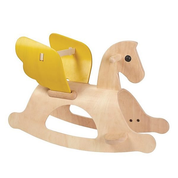 Cavallo a dondolo legno Pegaso alato Plan Toys
