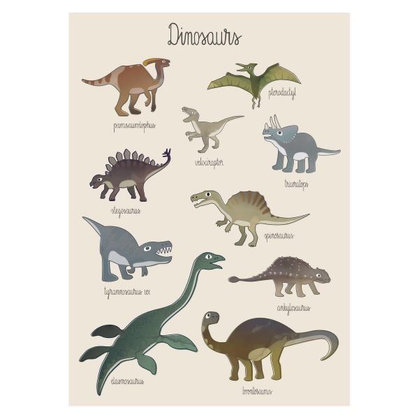 Poster Dinosauri Sebra