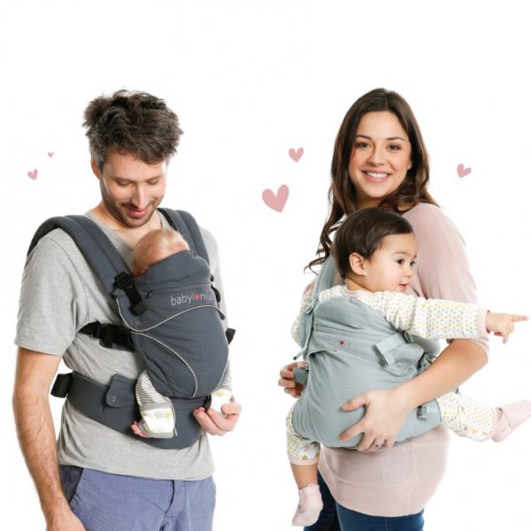 Marsupio ergonomico evolutivo Flexia silver Babylonia
