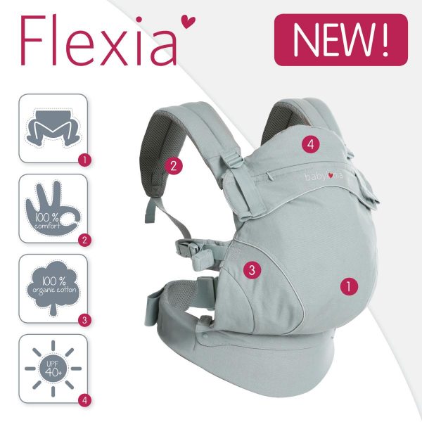 Marsupio ergonomico evolutivo Flexia antracite Babylonia