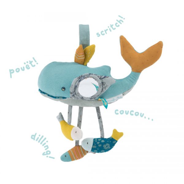 Pupazzo cuscino gigante balena Joséphine Le Voyage d'Olga Moulin Roty -  Babookidsdesign