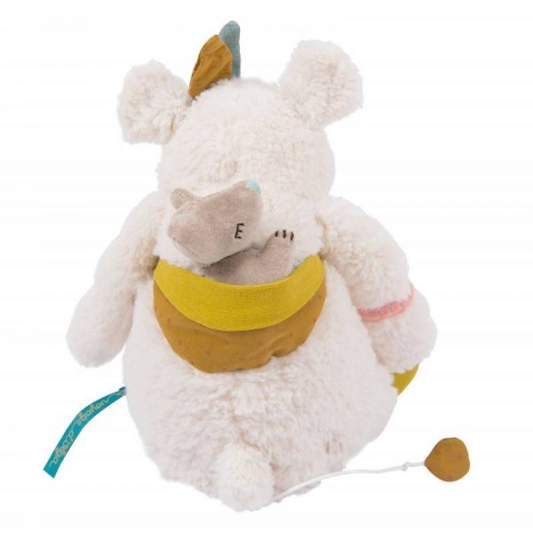 Pupazzo carillon Pom l'orso bianco Le Voyage d'Olga Moulin Roty
