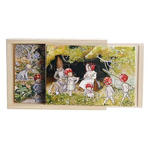 Set 4 Puzzle legno Children of the forest Elsa Beskow