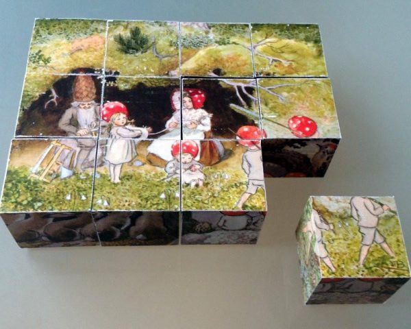 Puzzle 18 cubi Children of the forest Elsa Beskow