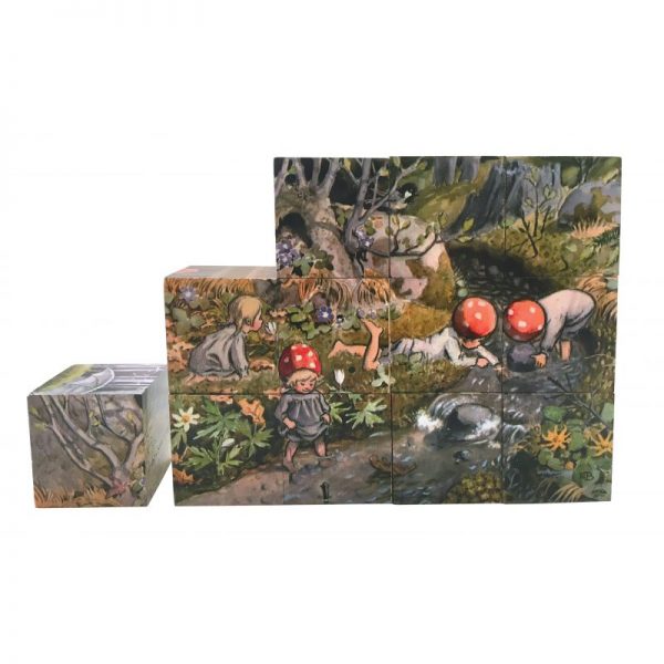 Puzzle 18 cubi Children of the forest Elsa Beskow
