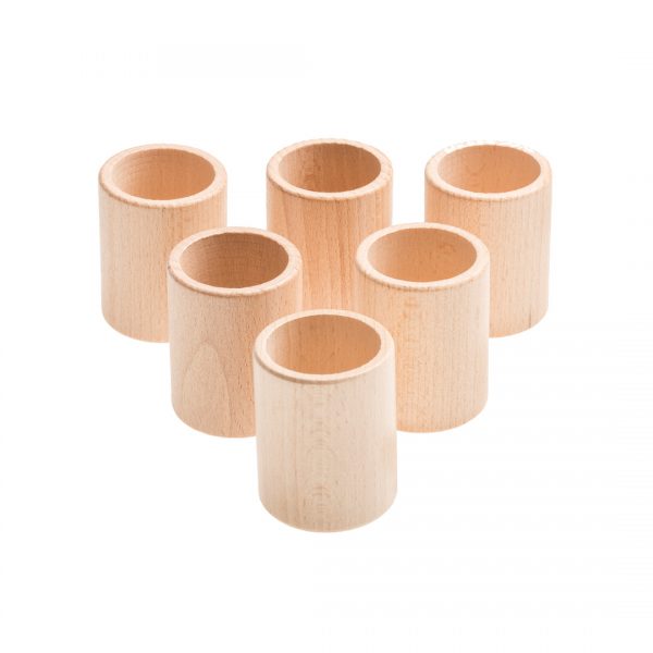 Gioco euristico 6 bicchieri legno Grapat