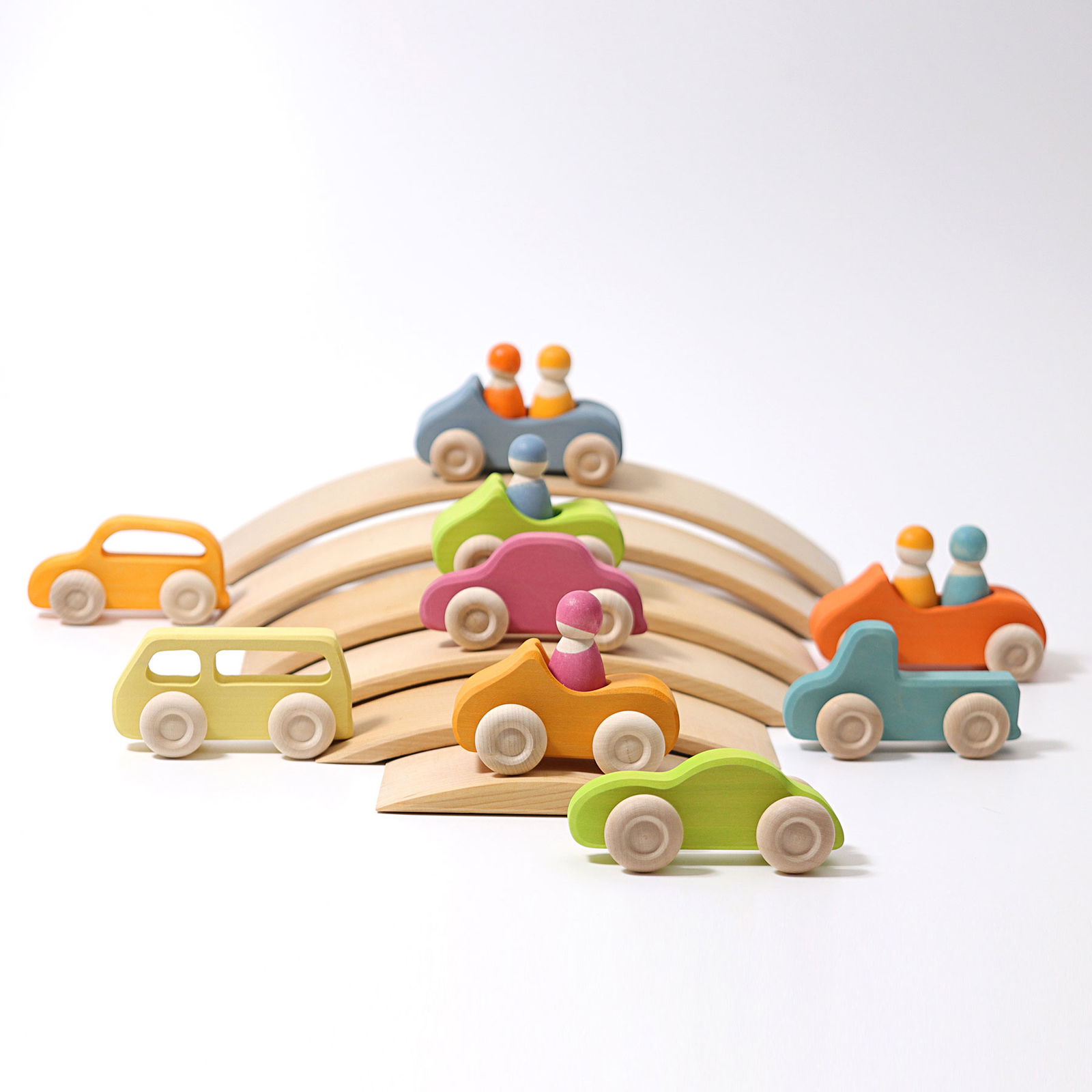 Macchina di legno – Piccola Cabrio gialla Grimm's - Babookidsdesign