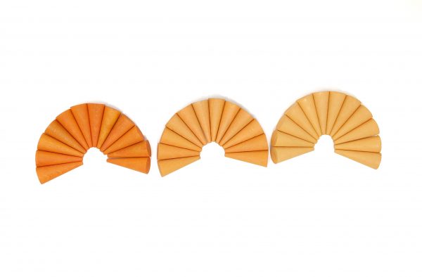 Mandala coni arancio Waldorf Grapat