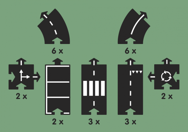 Pista flessibile per macchinine Highway 24 pz Waytoplay