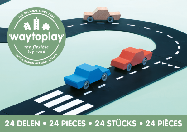 Pista flessibile per macchinine Highway 24 pz Waytoplay