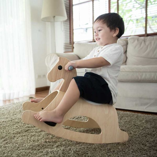 Cavallo a dondolo legno Palomino Mono Plan Toys
