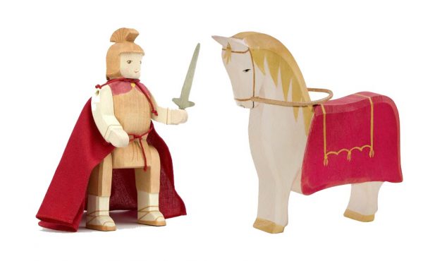 Set figure legno San Martino a cavallo - Ostheimer