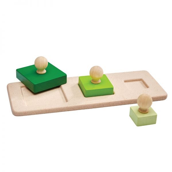 Puzzle Montessori 3 Quadrati Plan Toys
