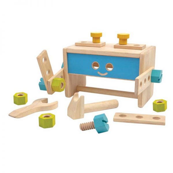 Set Attrezzi in Legno Robot Tool Box Plan Toys