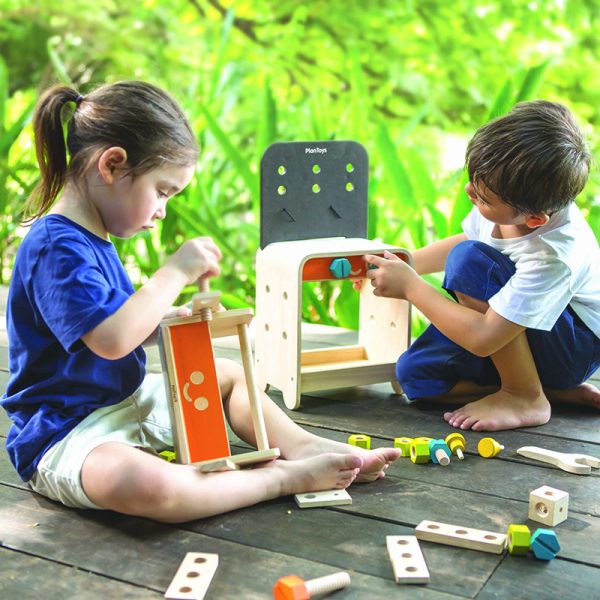 Set Attrezzi in Legno Robot Tool Box Plan Toys