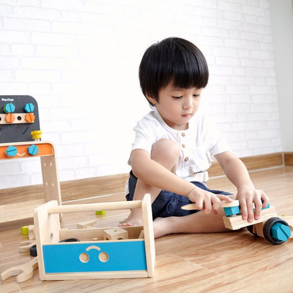 Set Attrezzi in Legno Robot Tool Box Plan Toys