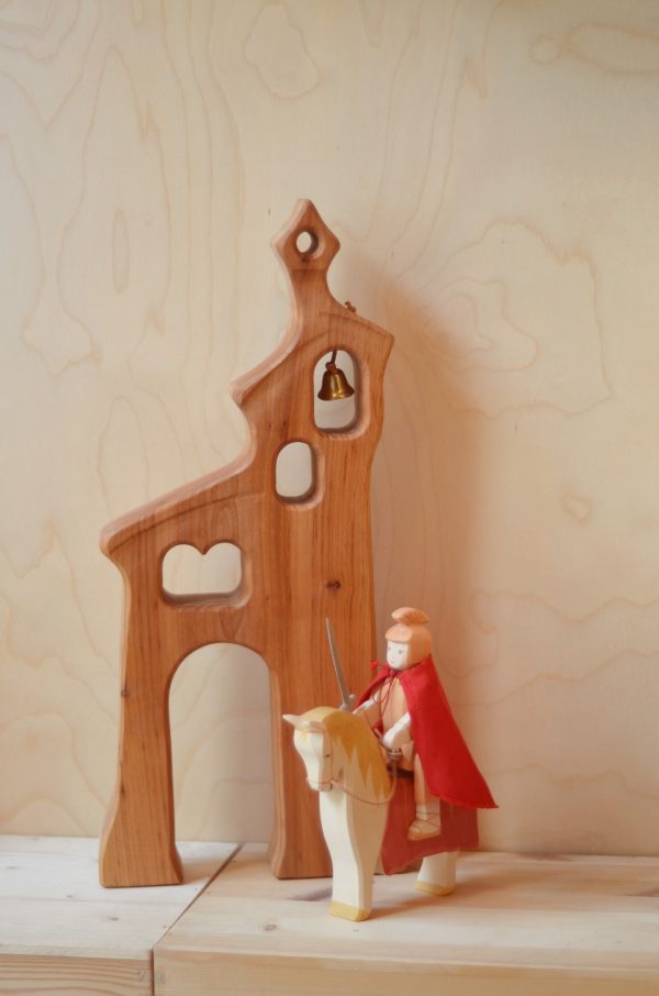 Set figure legno San Martino a cavallo - Ostheimer
