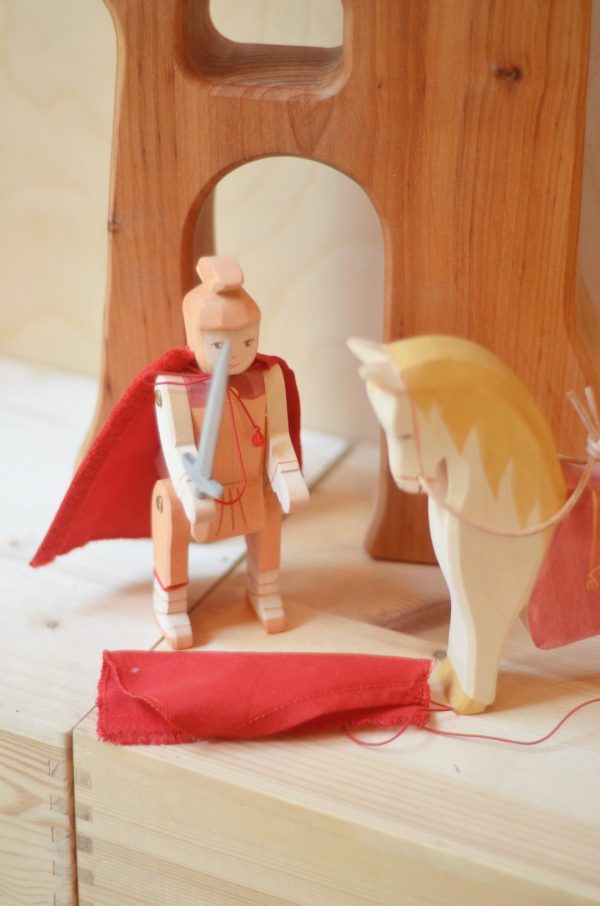 Set figure legno San Martino a cavallo - Ostheimer