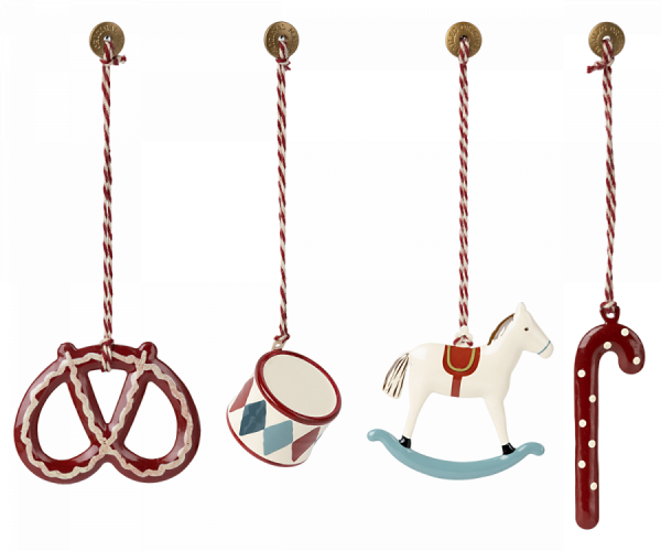 Set 4 decori di Natale Ornament in box Maileg