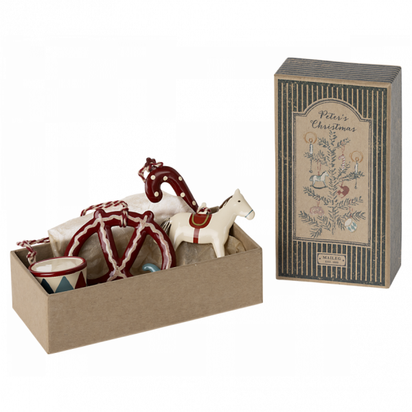 Set 4 decori di Natale Ornament in box Maileg