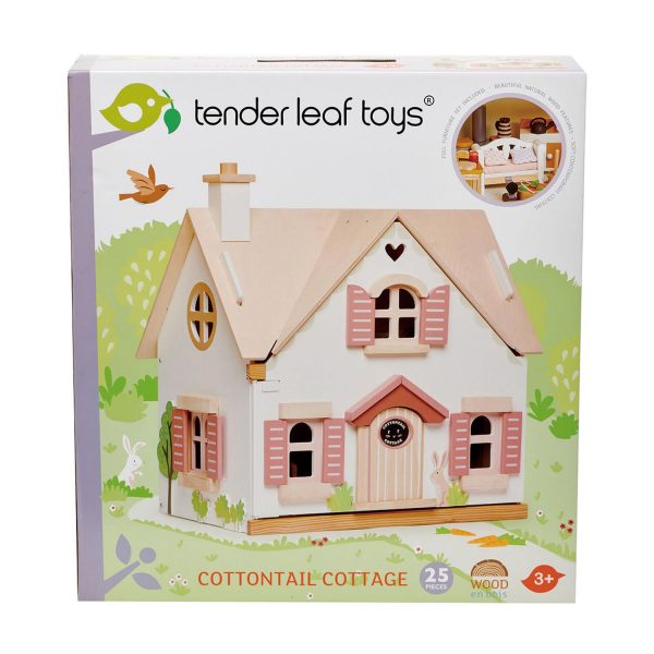 Casa delle bambole con arredi Cottontail Cottage Tender Leaf