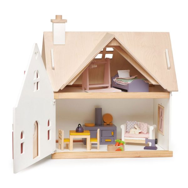 Casa delle bambole con arredi Cottontail Cottage Tender Leaf
