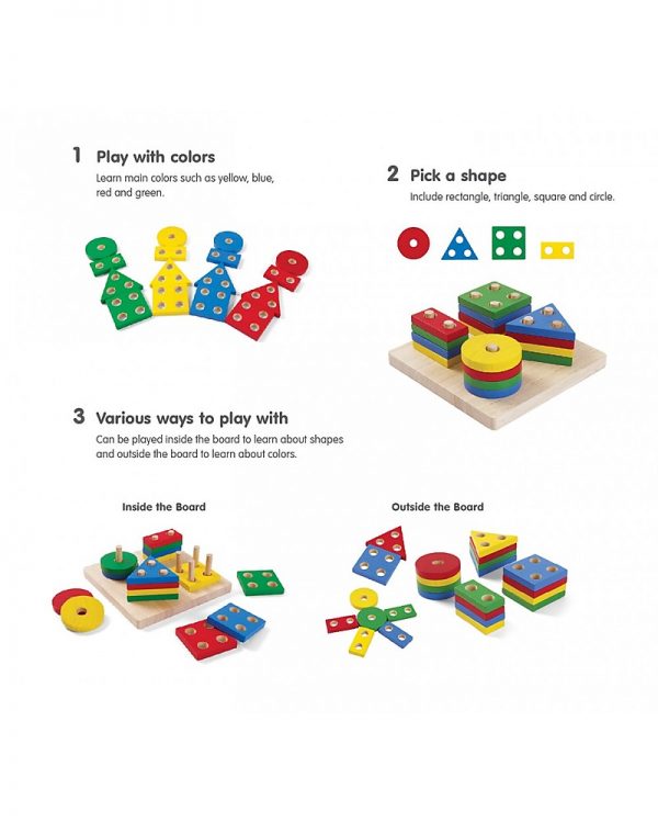 Impilabile forme geometriche Montessori Plan Toys LISTA REGALO Carlotta