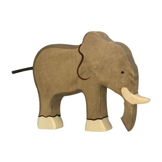 Figura legno Elefante - Holztiger