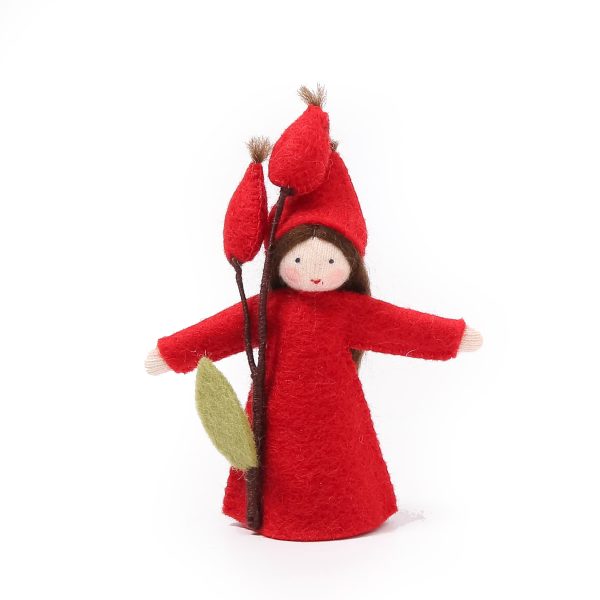 Figura Waldorf Fata Rosa Canina Ambro-dolls