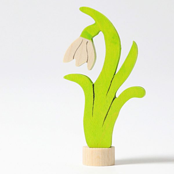 Figura decorativa legno fiore bucaneve Grimm's