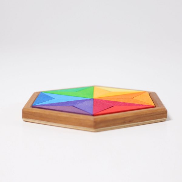 Puzzle stella colori complementari piccolo Grimm's