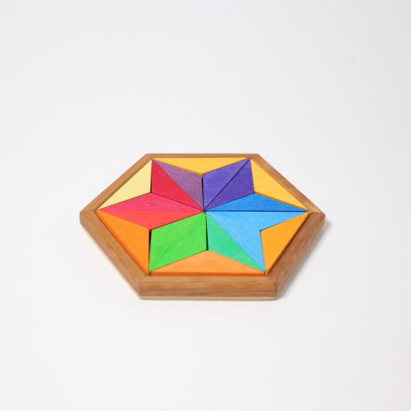 Puzzle stella colori complementari piccolo Grimm's