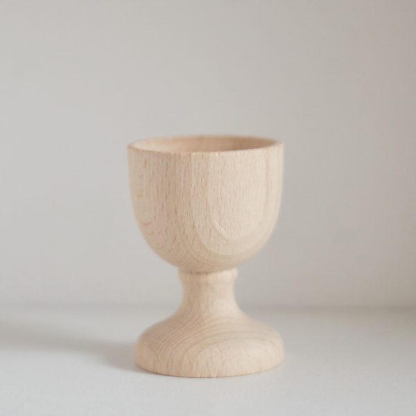 Materiale euristico Uovo + portauovo legno